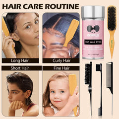 Brosse Goiple en poils sanglier massant le cuir chevelu