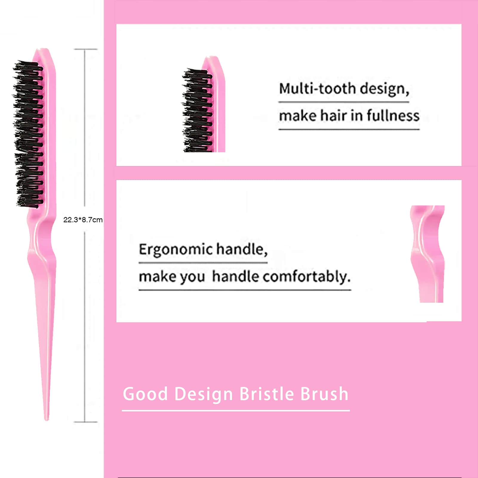 Goiple brosse-volumisation double-face pour volume et définition