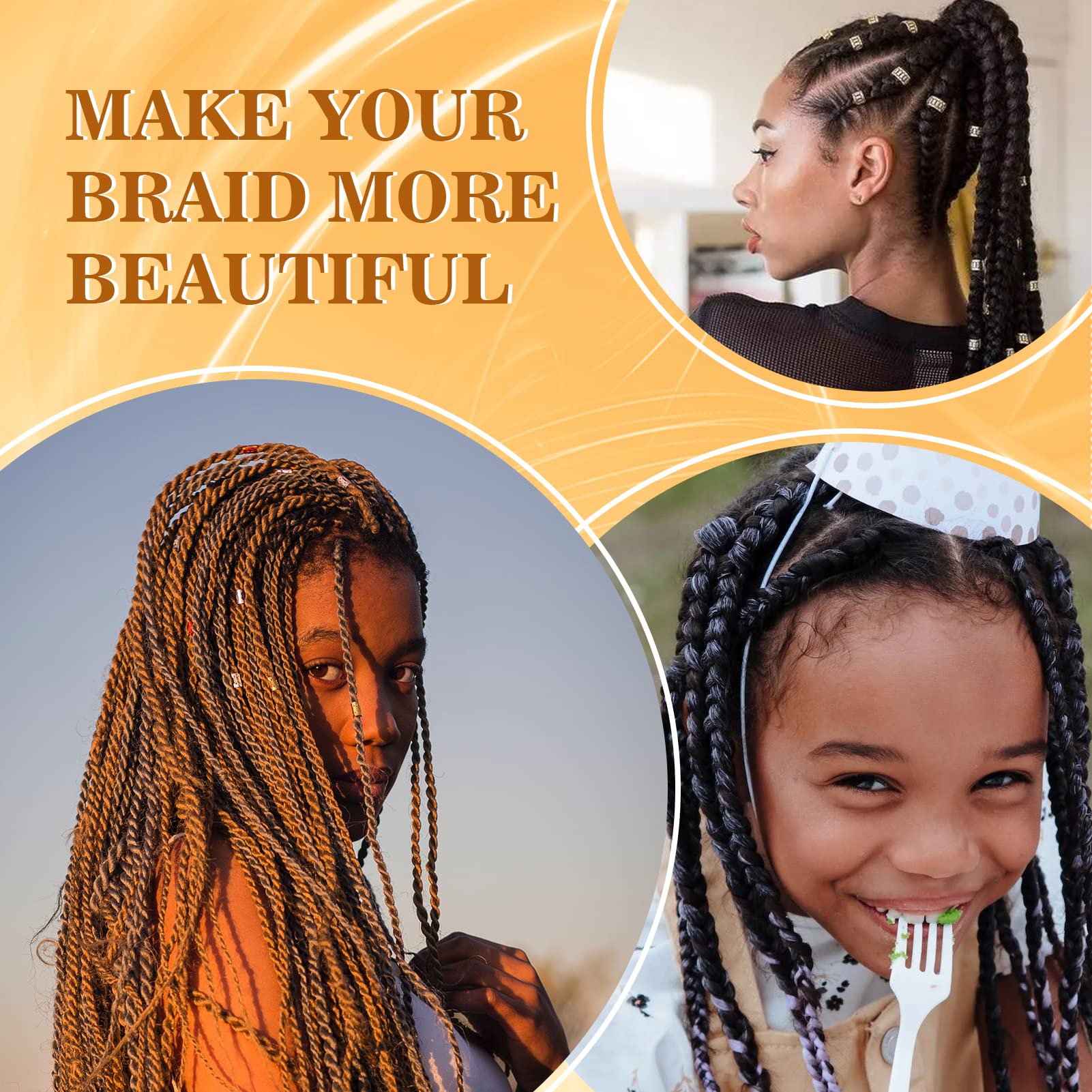 Goiple ensemble outils braidage coiffure: ensemble complet pour une apparence nette et durable.