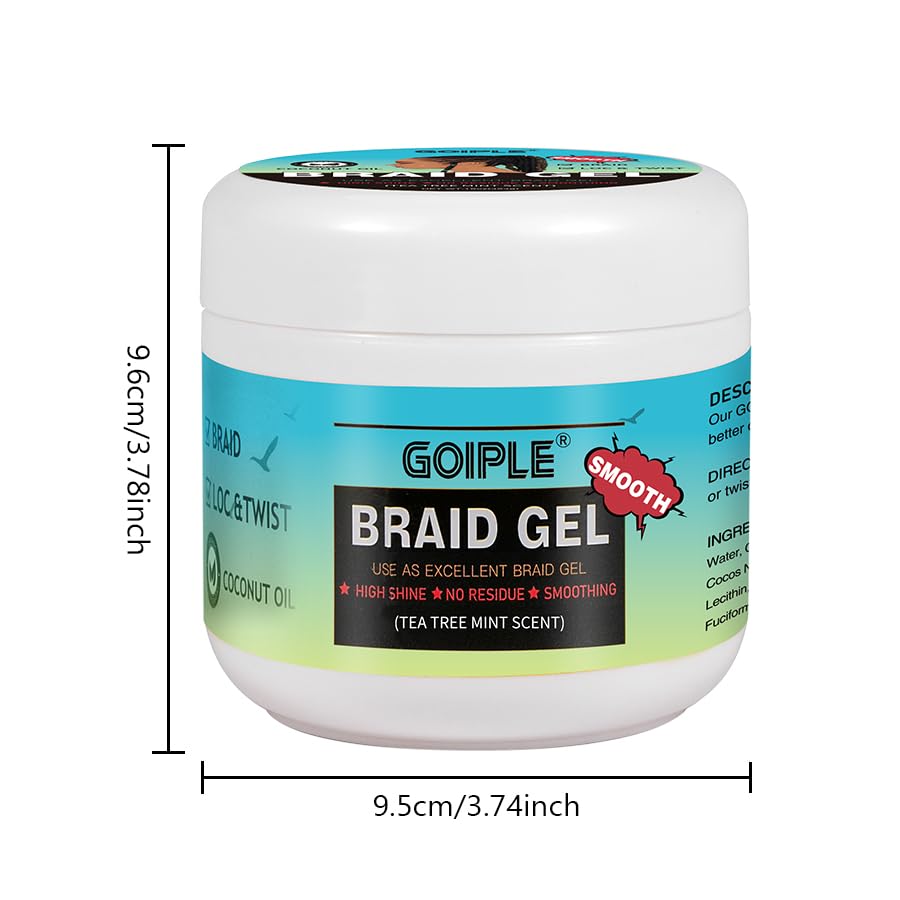 Goiple Gel de braidage, anti-frisottis lors du tressage