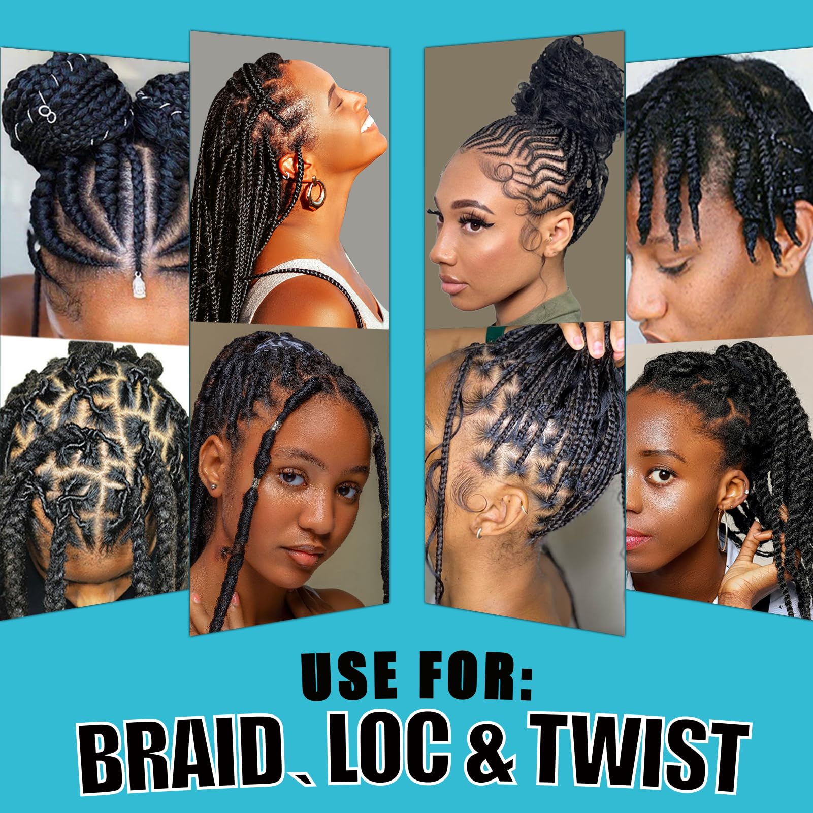 Goiple Gel de braidage, effet longue durée pour tresses et locs