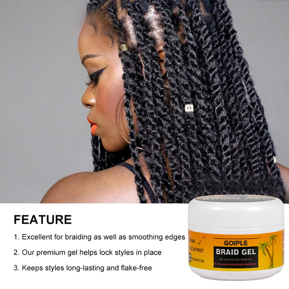 Goiple: brillance généreuse sur cheveux lustrés.