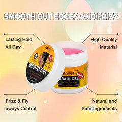 Goiple gel tenue extrême: coiffure longue durée sans frisottis.