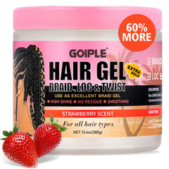 Goiple Gel Tressage Tenue Extrême: maîtrise les tresses et les finitions.