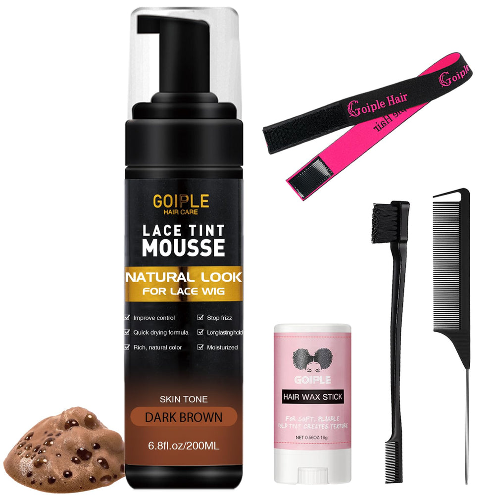 Goiple Lace Tint Mousse emballage complet avec accessoires pour utilisation facile