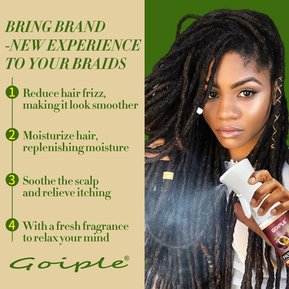 Goiple Loc Spray – cheveux hydratés et souples sur les longueurs.