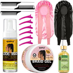 Goiple Mousse tressage adhérence extrême pour une tenue durable.