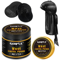 Goiple natural wave pomade in 4oz jar for strong hold and defined waves.