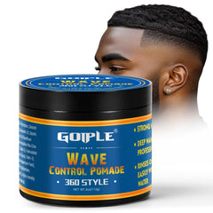 Goiple pomade: ondes naturelles, vue de la bouteille.