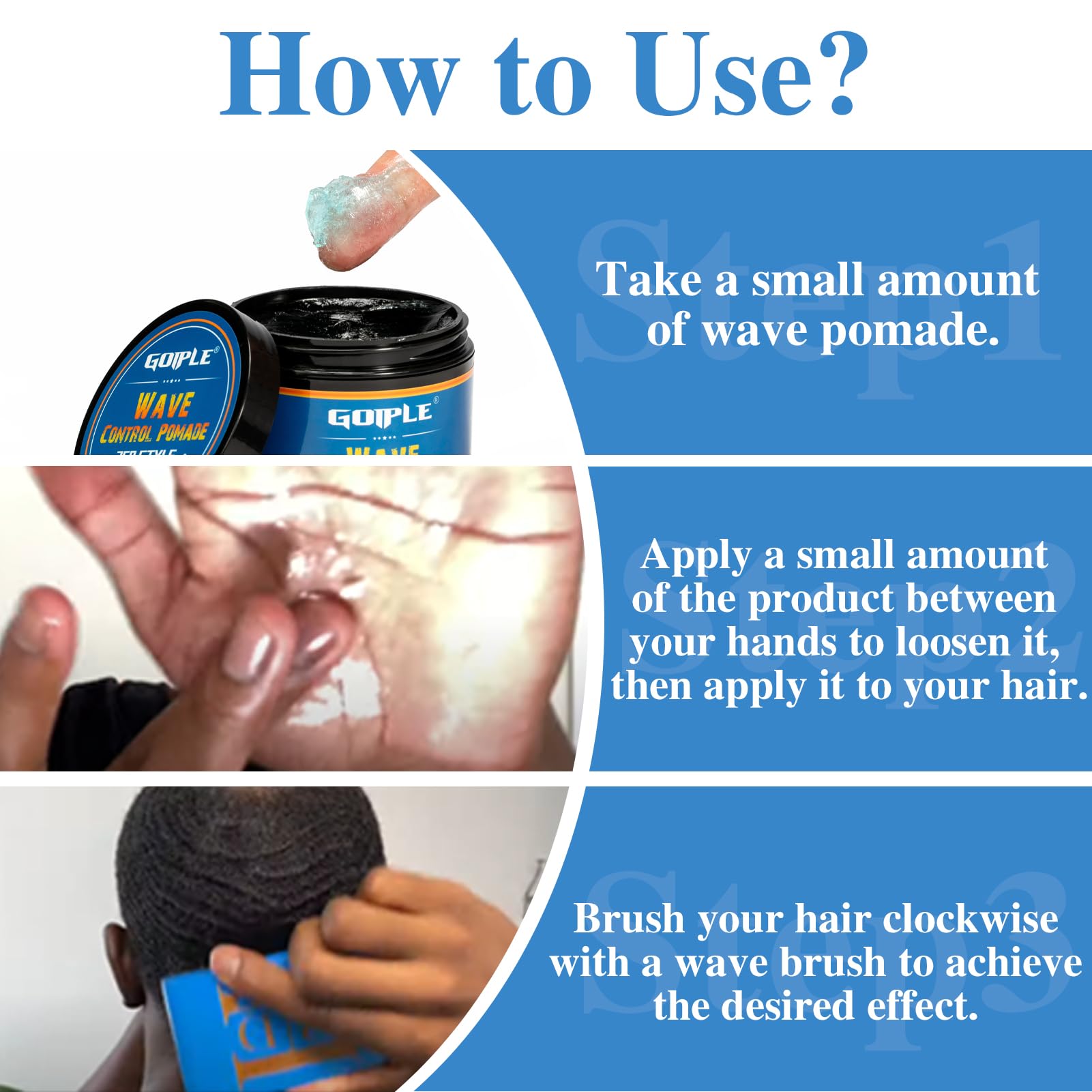 Goiple pomade: polyvalente pour entraînement 360 et définition.