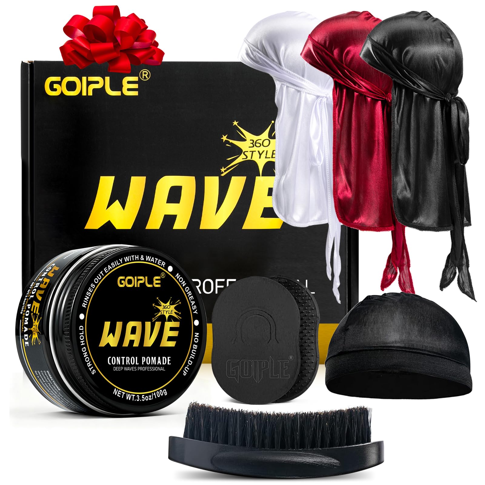 Goiple pomade vagues 360 pour démarrage facile et vagues nettes