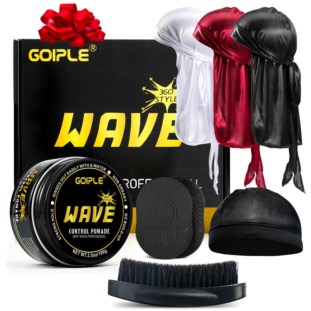 Goiple pomade vagues 360 pour démarrage facile et vagues nettes