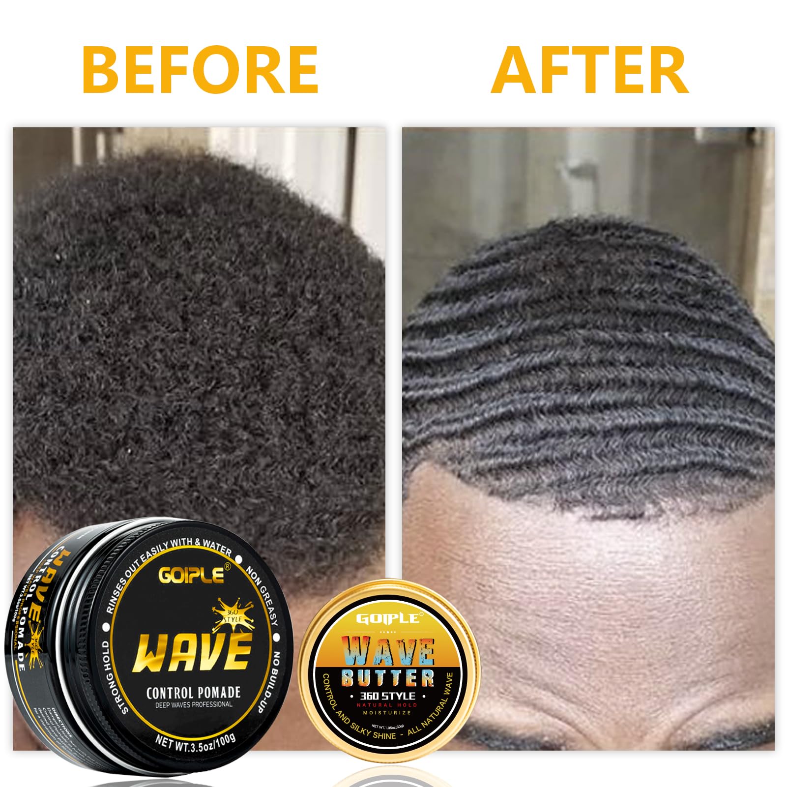 Goiple red set includes brush, durag, and cap for wave care