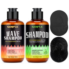 Goiple Shampoing hydratant arbre à thé pour cuir chevelu sain et vagues définies