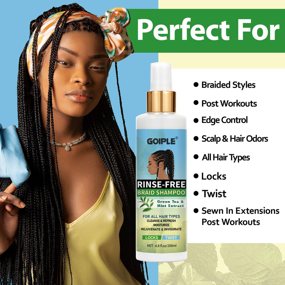 Goiple Shampoing Sans Eau améliore l'apparence et la sensation des coiffures.