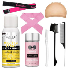 Goiple spray fixation dentelle pour une tenue naturelle et durable.