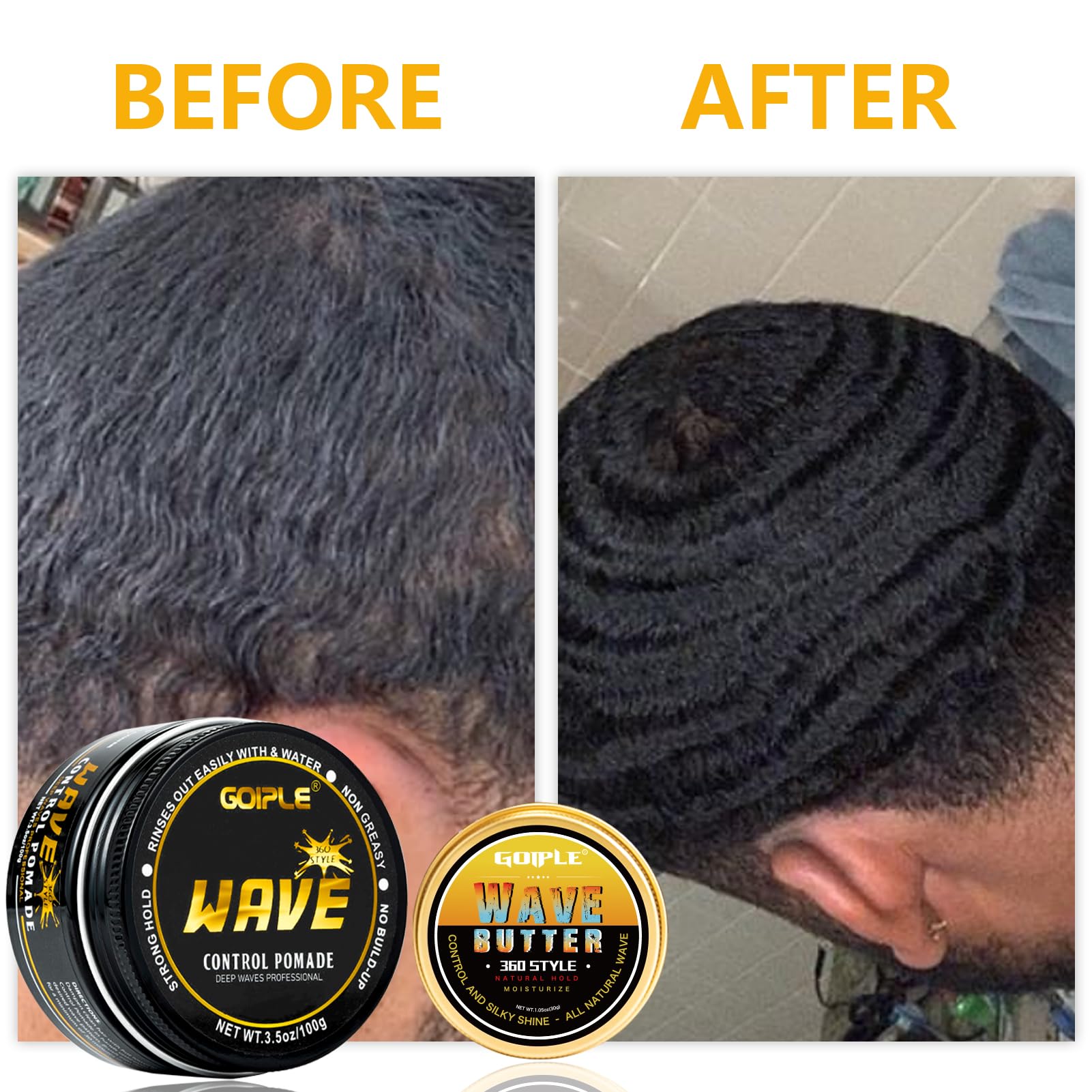 Goiple Wave Pomade: durag bleu et accessoires pour optimiser les vagues.