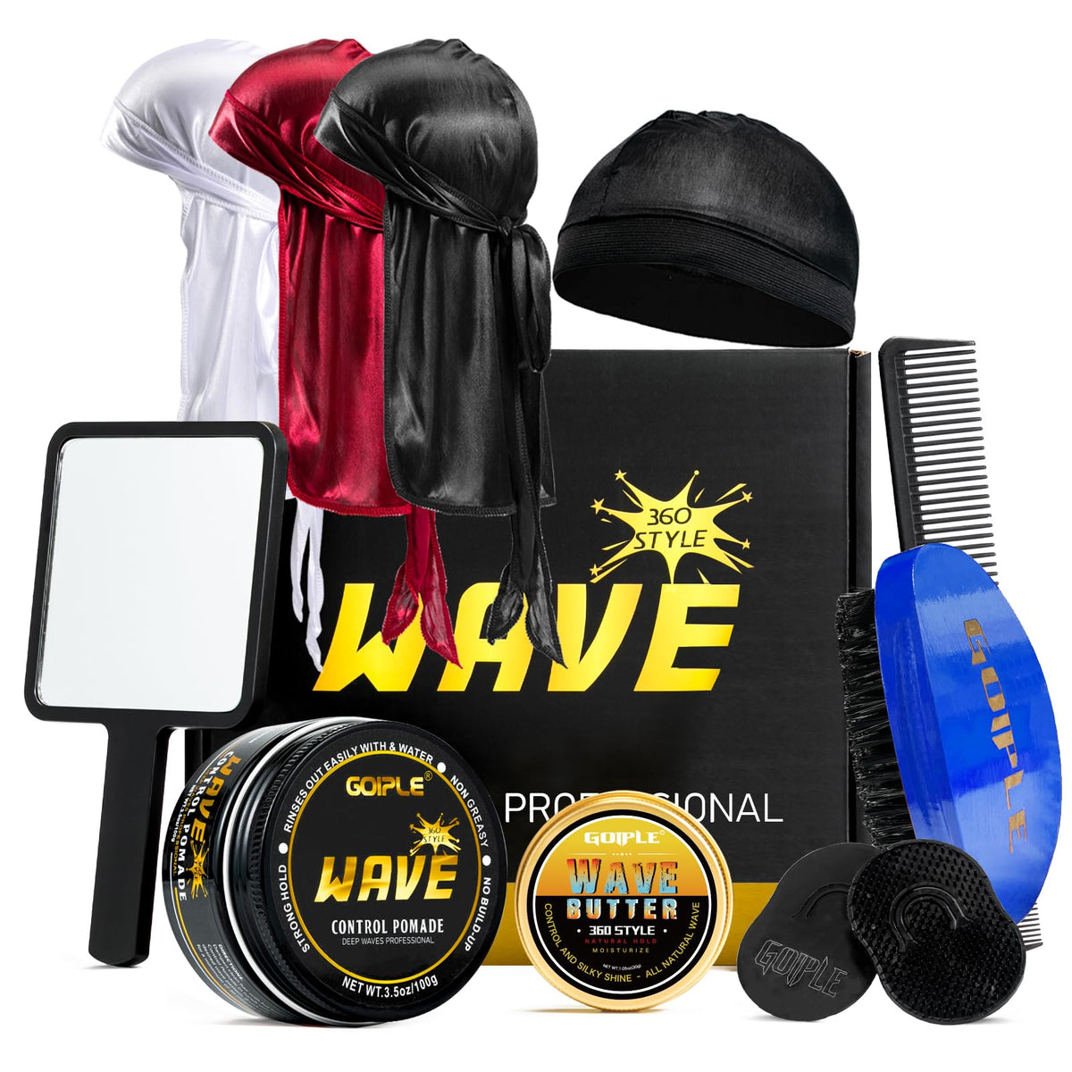 Goiple Wave Pomade: tenue durable et définition des vagues 360.