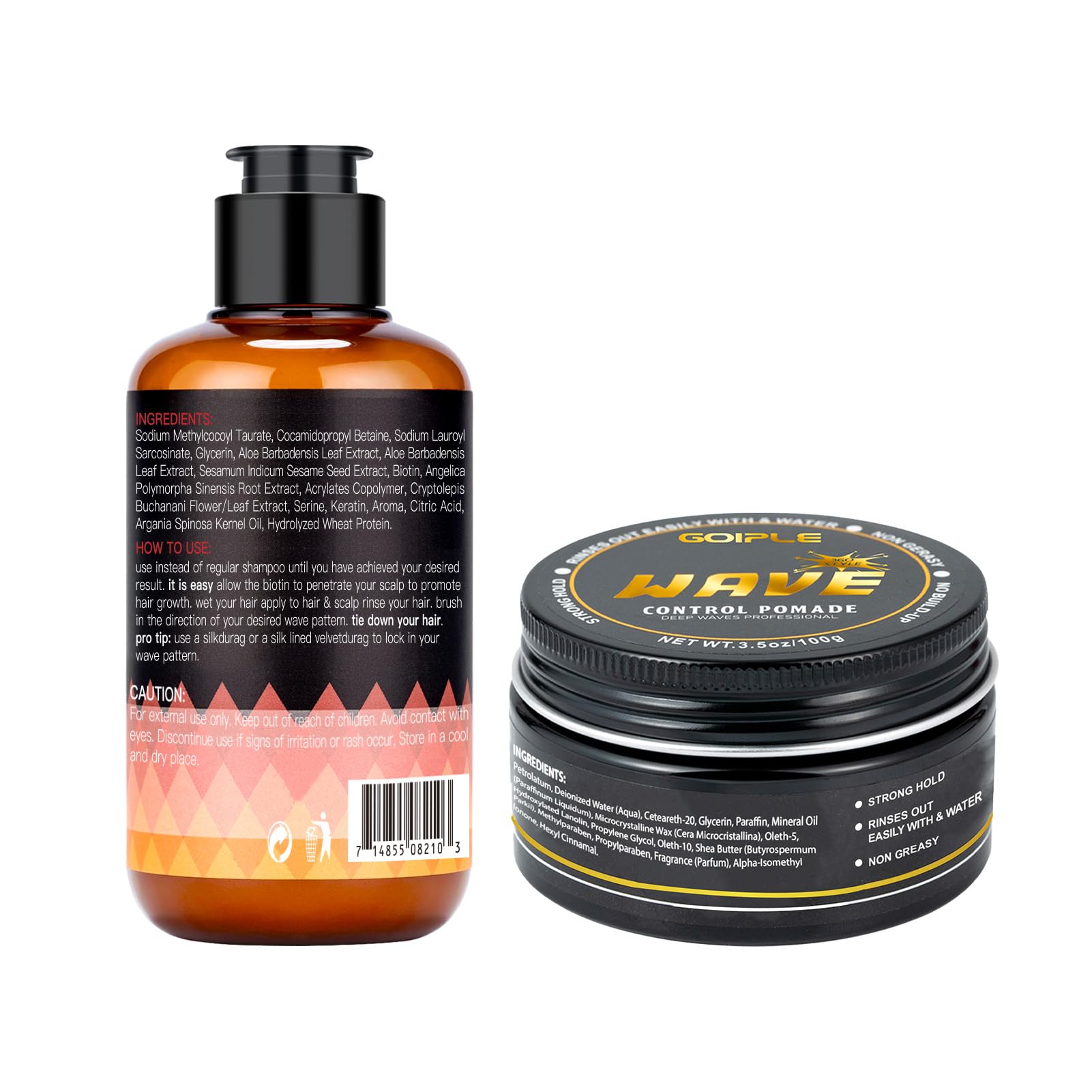 Goiple Waves peigne cheveux et accessoires, kit polyvalent pour démêler et définir les vagues.