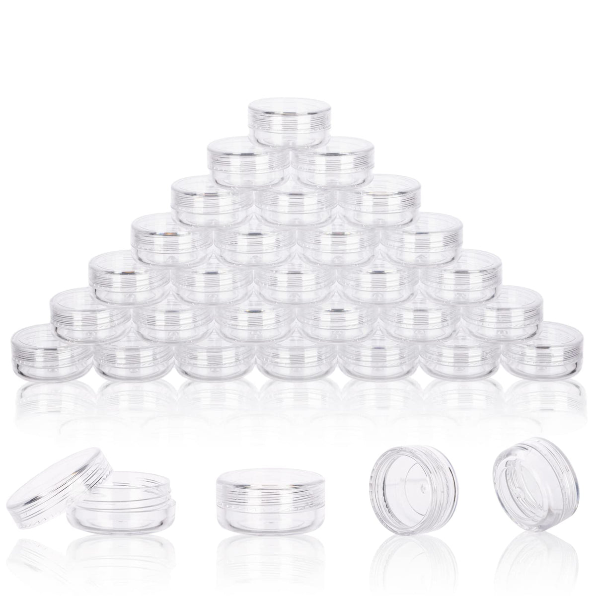 Golacky contenieurs-echantillon-3grammes: transparents et durables pour petits échantillons.