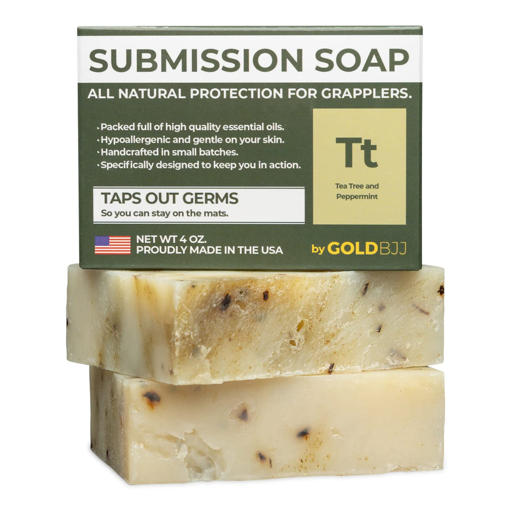 Gold BJJ Savon Tea Tree – barres de 4 oz en paquet, protection naturelle après entraînement