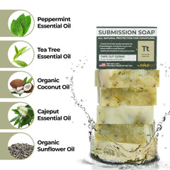 Gold BJJ Savon Tea Tree – parfum rafraîchissant après entraînement et séance grappling