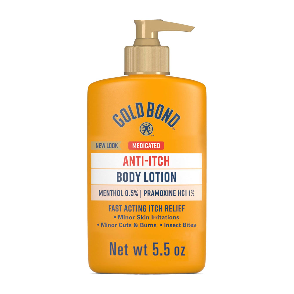 Gold Bond Lotion anti-démangeaisons, bouteille 5,5 oz, soulage rapidement les démangeaisons.