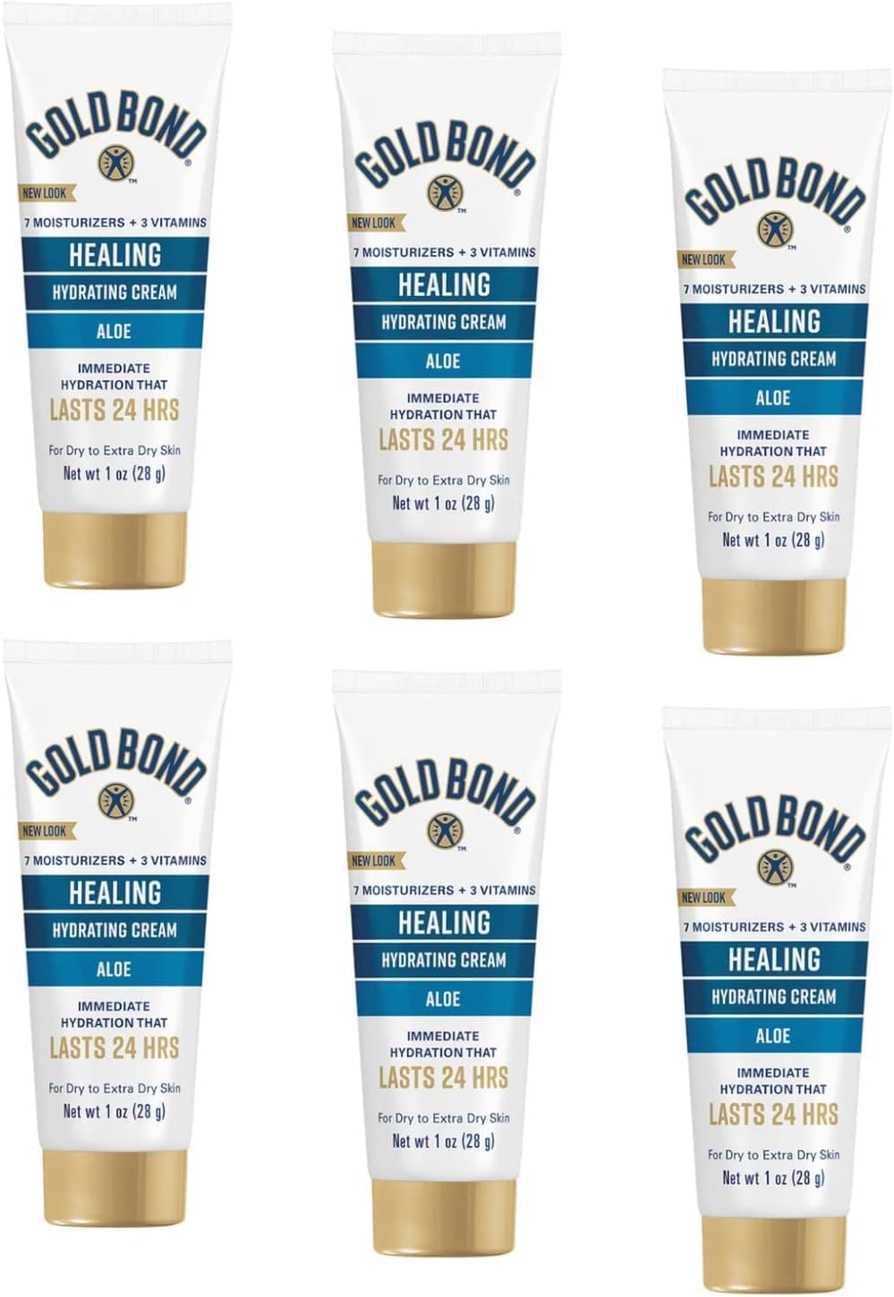 Gold Bond lotion hydratante, emballage voyage 1 oz, pratique à emporter.