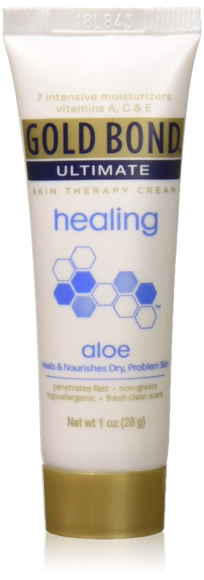 Voile hydratant Gold Bond Ultime 1 oz, tube portable pour hydrater la peau en déplacement.