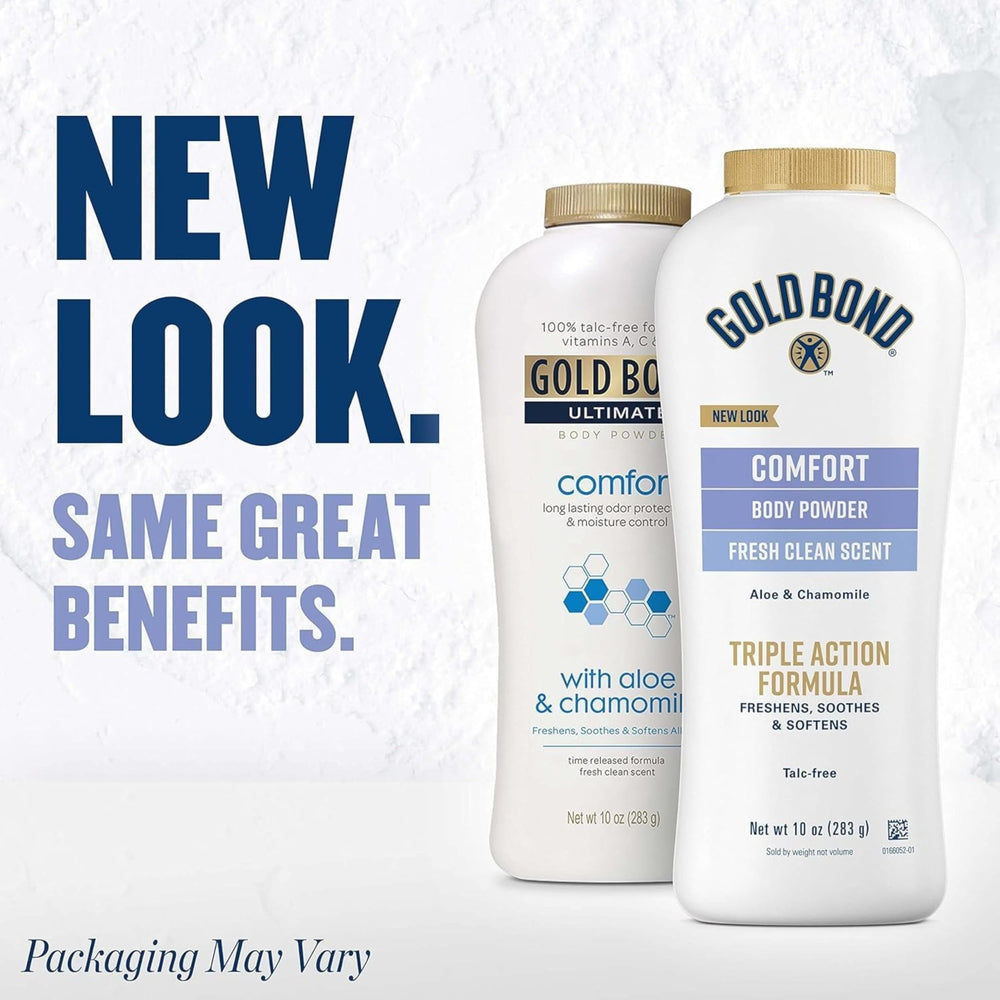 Gold Bond Ultimate Comfort Poudre corporelle protège contre les frottements lors d'activités quotidiennes.