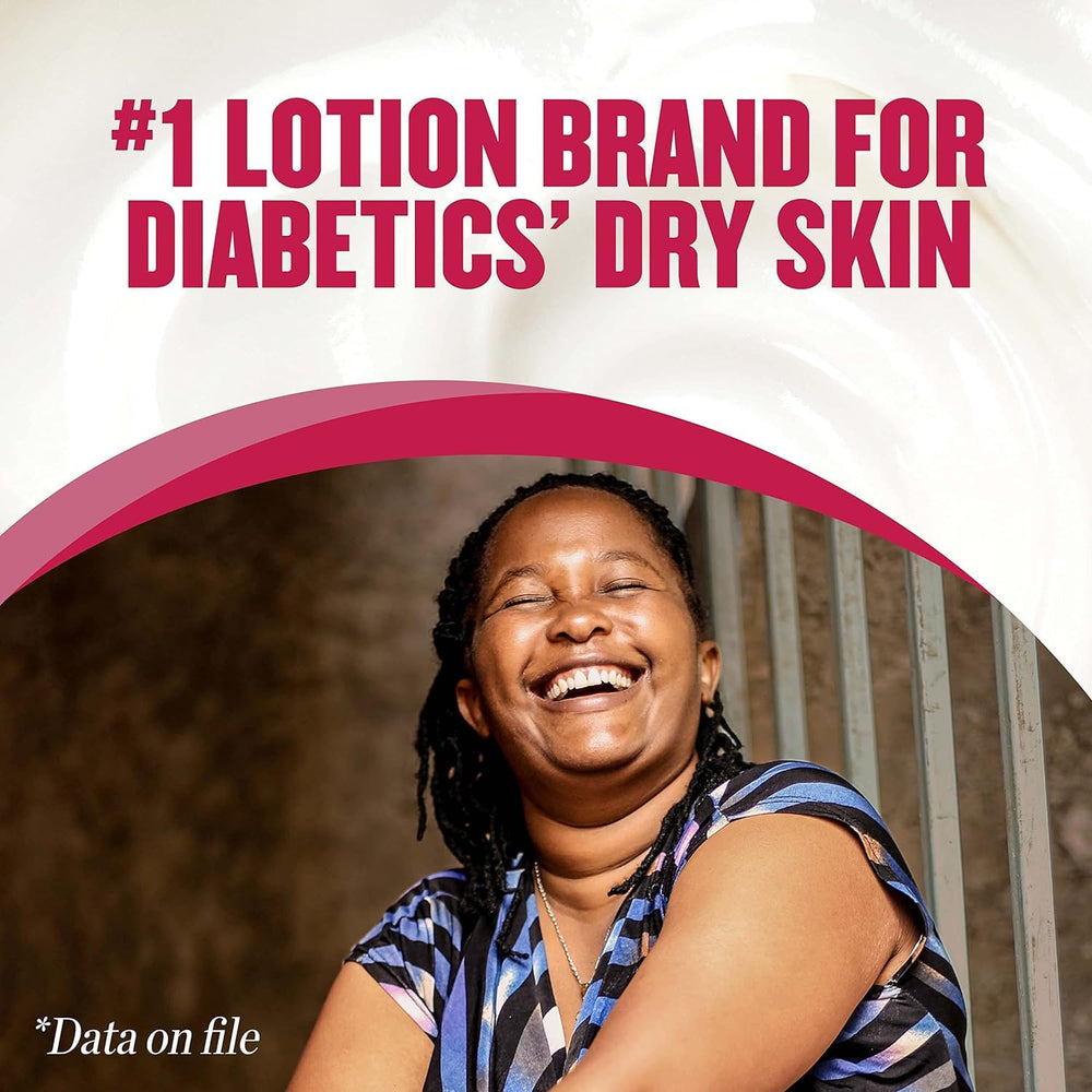 Gold Bond Ultimate Diabetics' Foot Cream pump dispense shot for easy application.