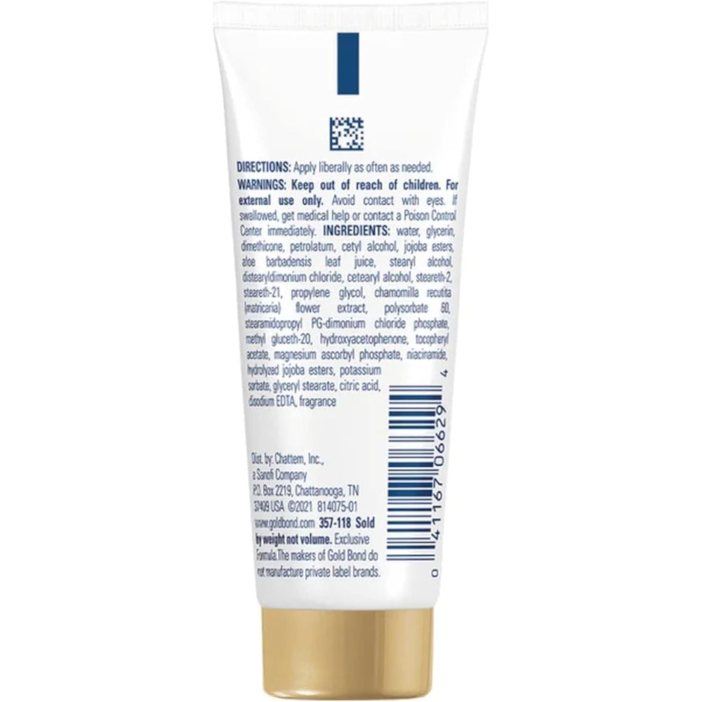 Utilisation sur coudes et genoux avec Gold Bond Ultimate Skin Therapy.