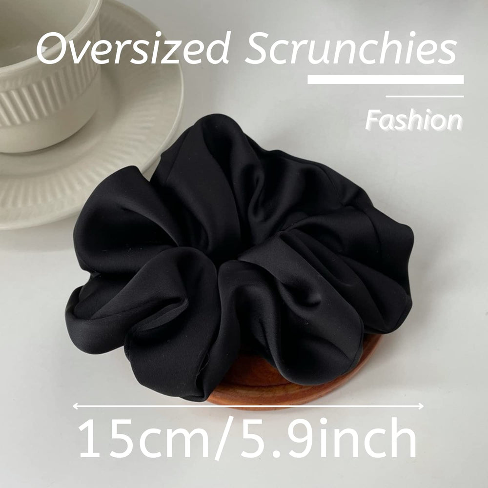 GOLD XIONG PADISHAH scrunchies satin XL brun: maintien sûr des chignons volumineux