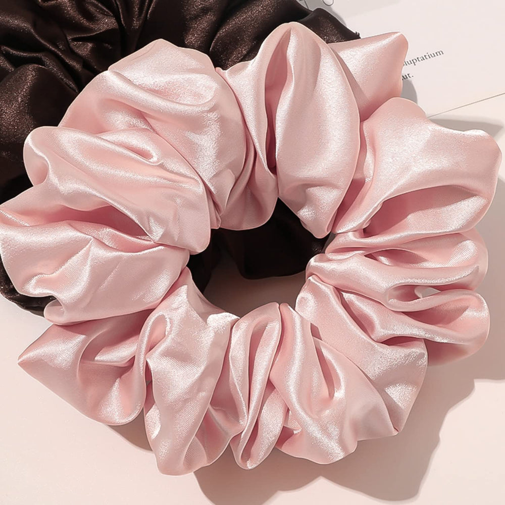 GOLD XIONG PADISHAH scrunchies satin XL gris clair: style décontracté et durable