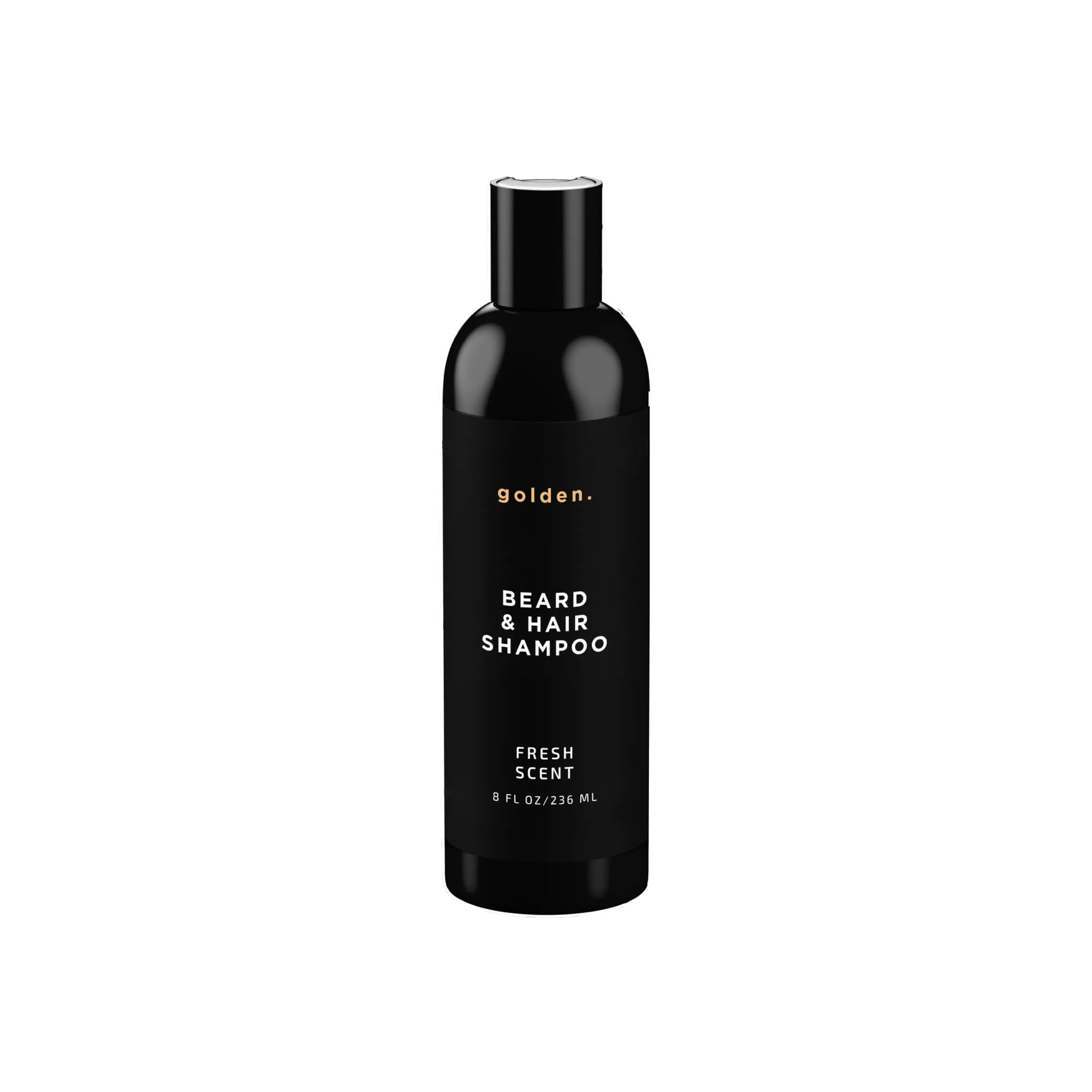 Golden Grooming Beard Shampoo, bouteille 8oz : nettoyage en douceur et soin.
