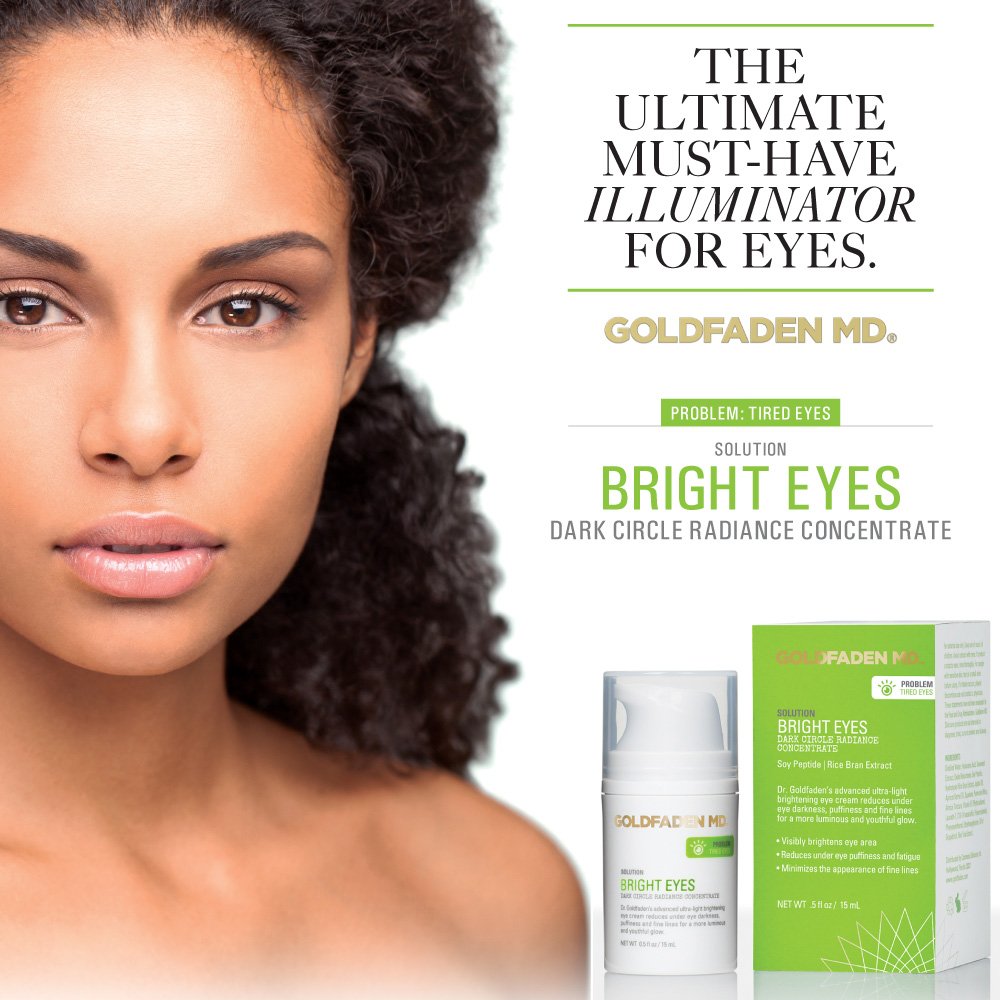 GOLDFADEN MD Bright Eyes Concentré: application sous les yeux pour atténuer les poches.