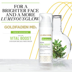 Texture légère du Vital Boost sur peau, hydratation