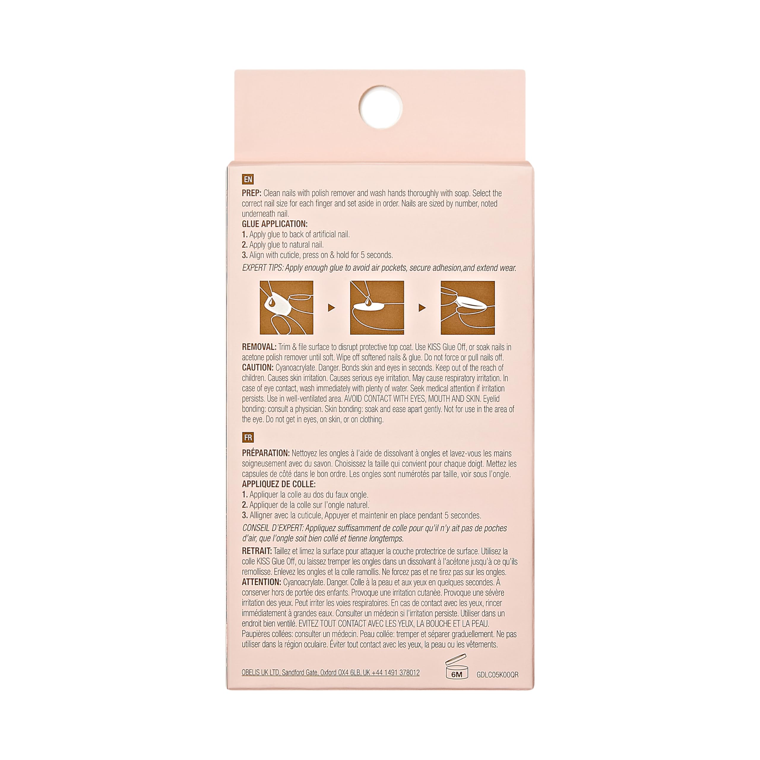 Goldfinger Ongles Gel Glam Design – emballage variable, prêt à offrir