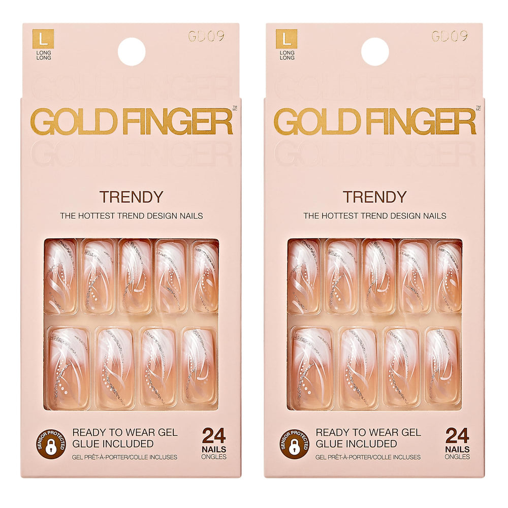 Goldfinger Ongles Gel Glam Design – recouvrement total, pose simple et finition uniforme