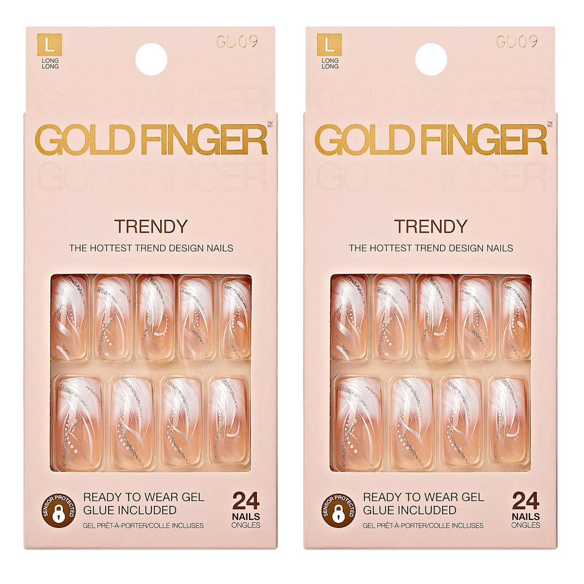 Goldfinger Ongles Gel Glam Design – recouvrement total, pose simple et finition uniforme