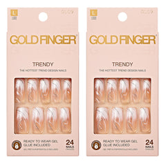 Goldfinger Ongles Gel Glam Design – recouvrement total, pose simple et finition uniforme