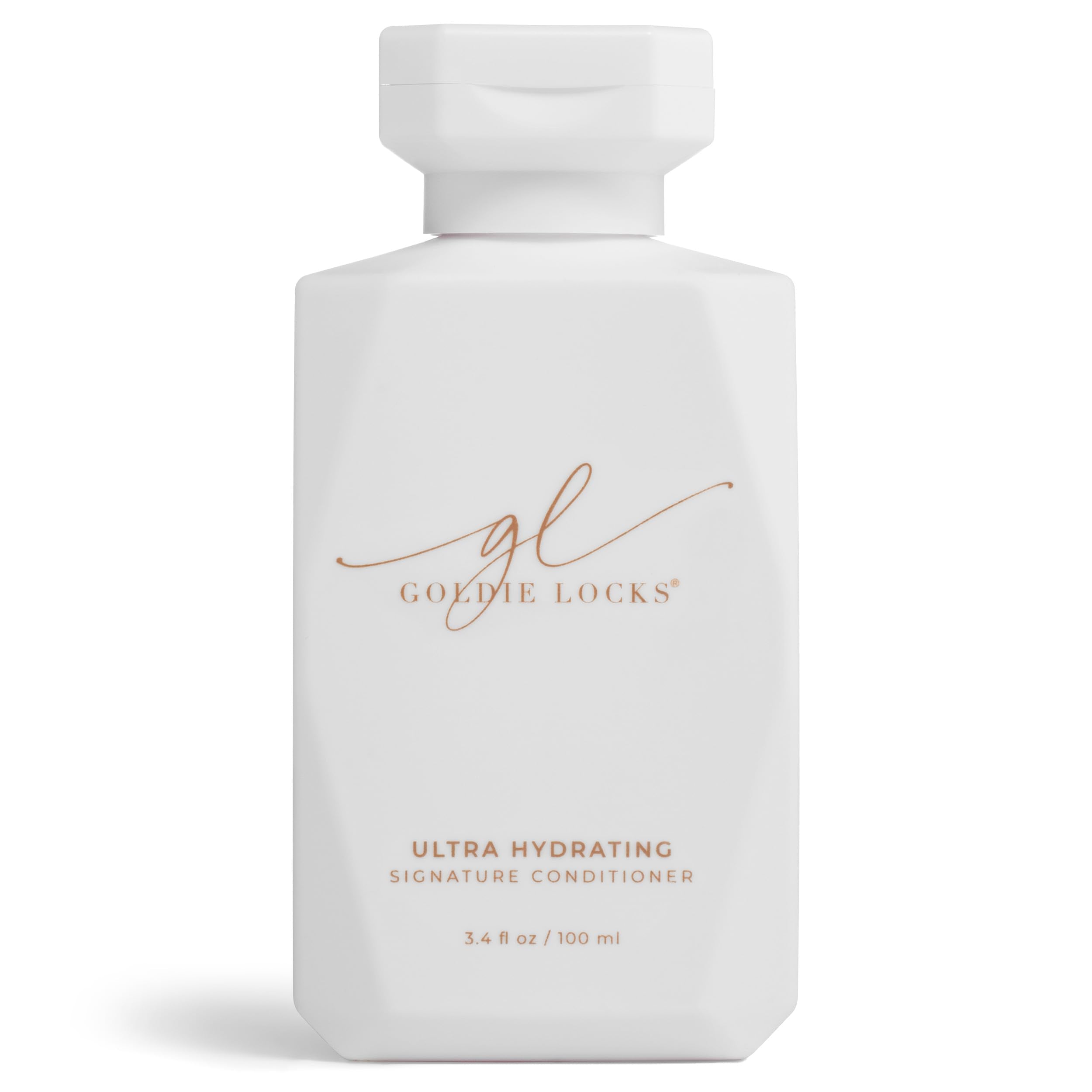 Goldie Locks Conditionneur hydratant voyage: bouteille compacte pour les déplacements.