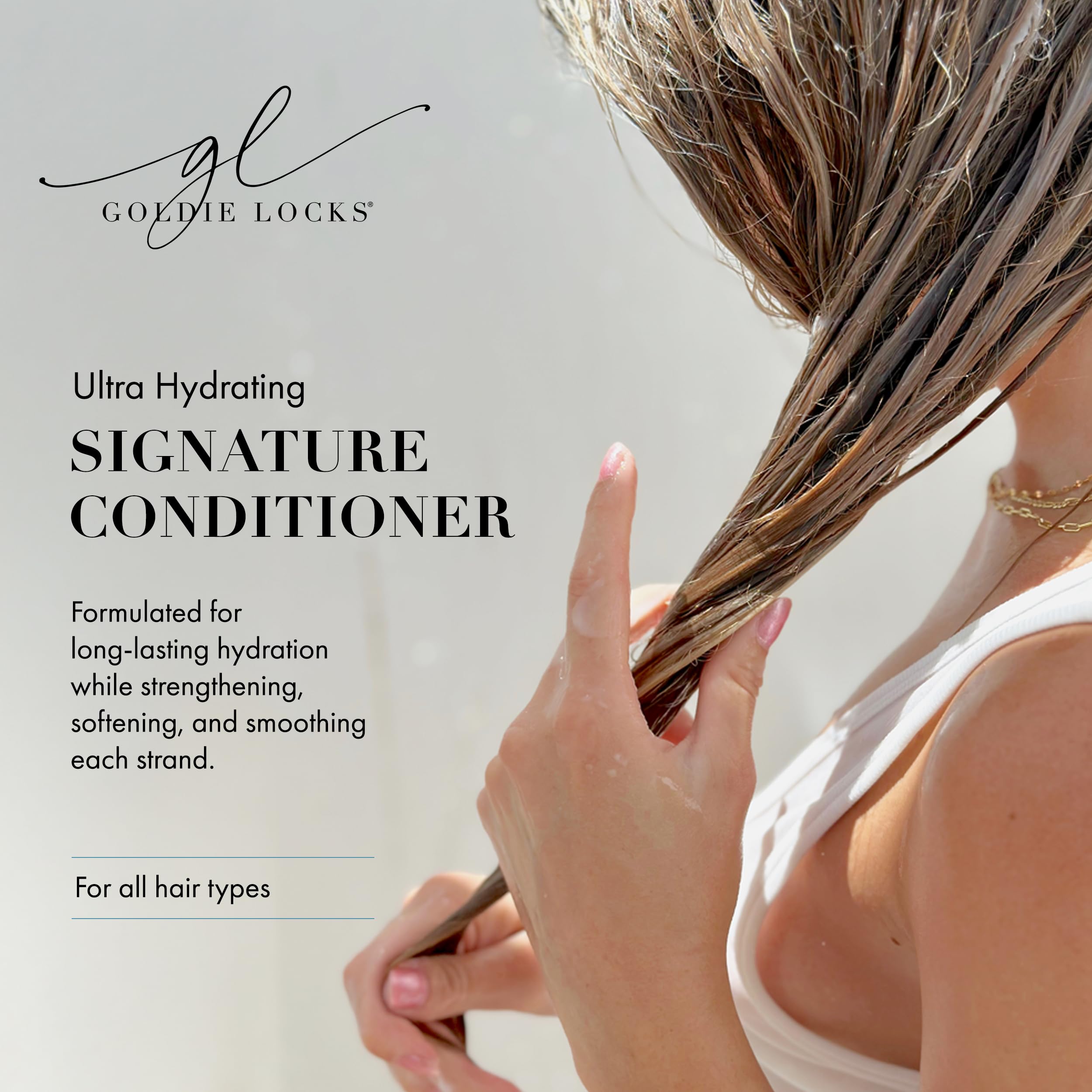 Goldie Locks Conditionneur texture crème légère: hydrate sans alourdir.