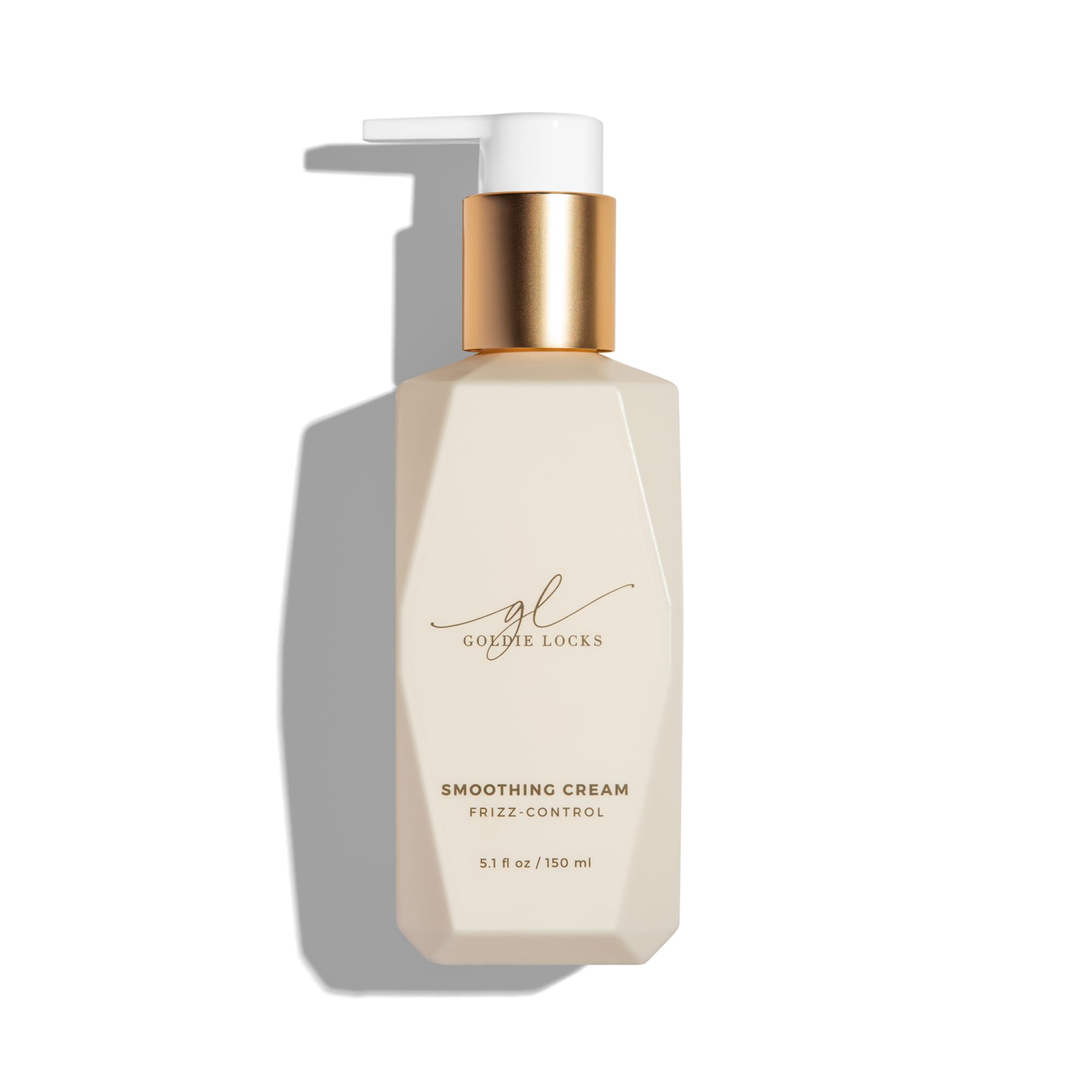 Goldie Locks Crème Lissante: bouteille et contrôle rapide des frisottis, brillance naturelle.