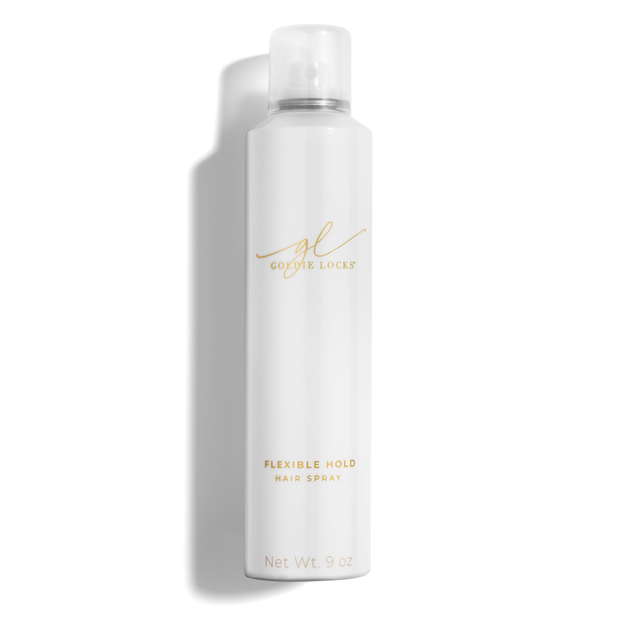 Goldie Locks flacon-hairspray pour tenue flexible et naturelle.