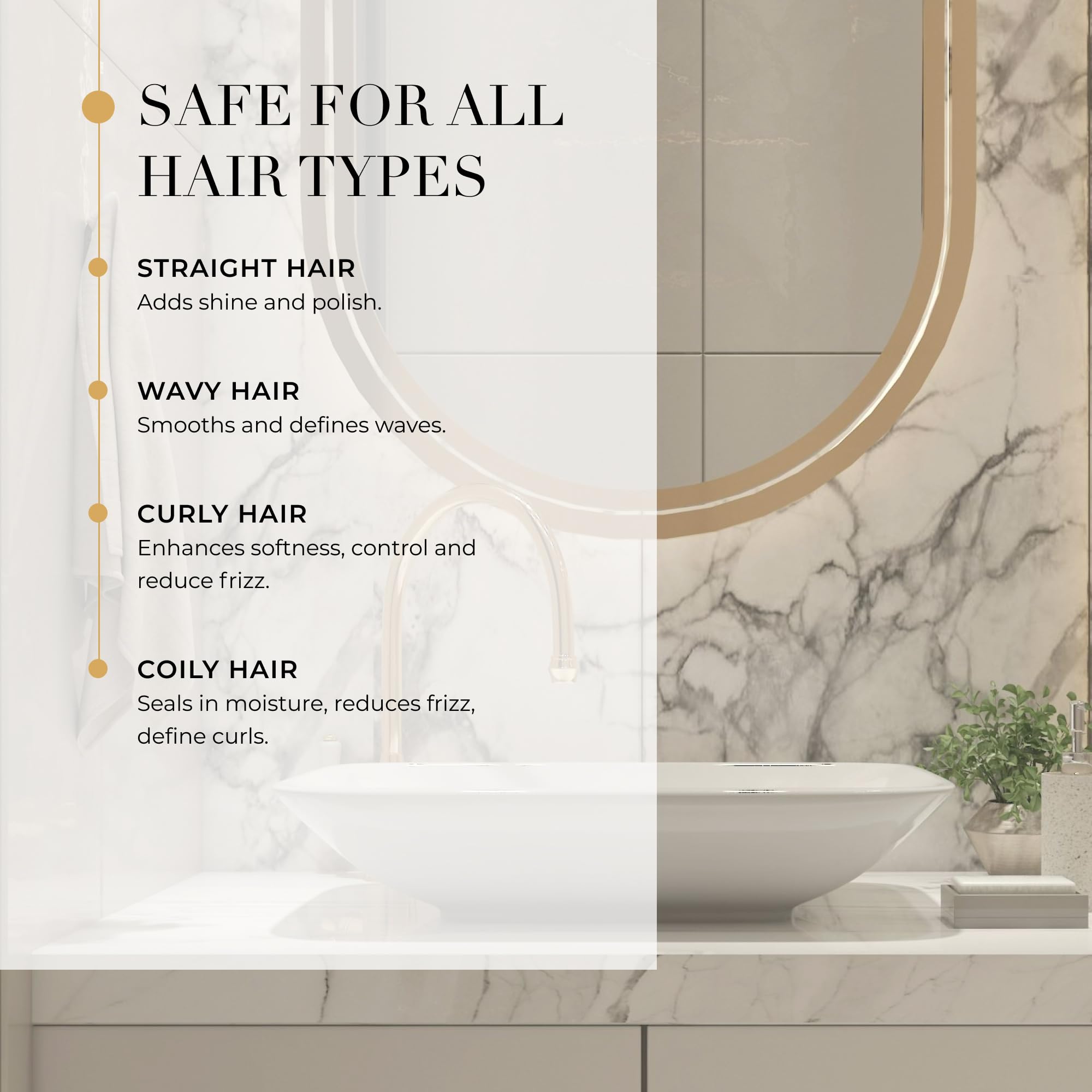 Goldie Locks Protection UV et chaleur pour cheveux protégés.