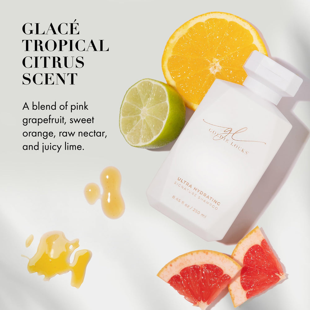 Goldie Locks Shampoing Citrus Tropical — fragrance rafraîchissante et revitalisante.