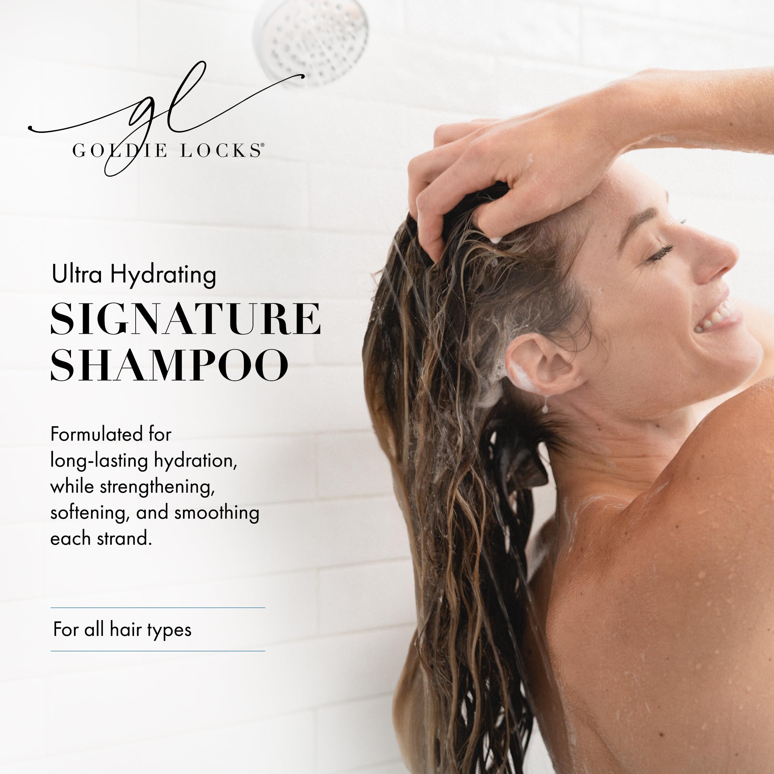 Goldie Locks Shampoing Texture Soyeuse — après lavage, texture lisse et naturelle.