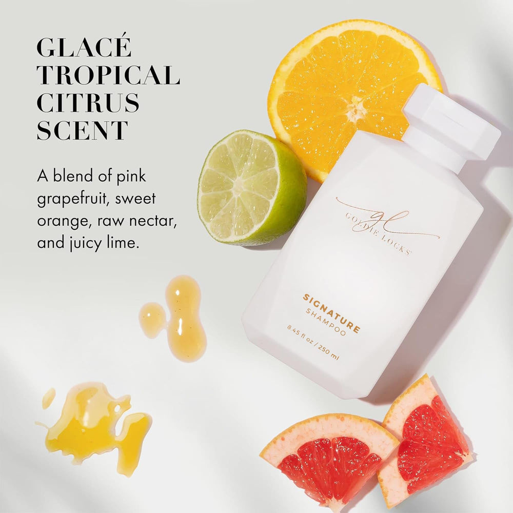 Goldie Locks Shampoing: huile de marula et truffe blanche pour plus de brillance.