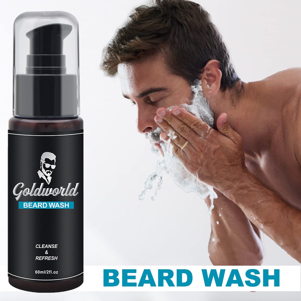 Huile barbe et baume GoldWorld nourrissent et adoucissent la barbe